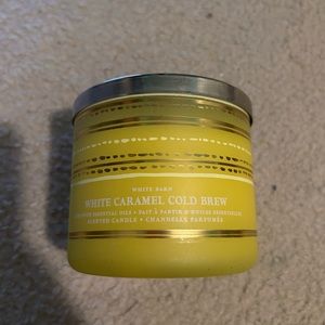 NEW Bath and Body Works White Caramel Cold Brew 3-Wick Candle